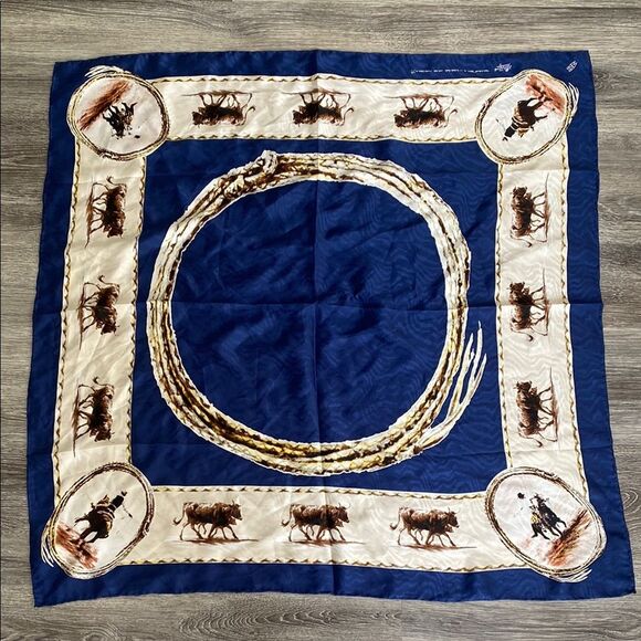Vintage Rockmount Ranchwear Silk Scarf Limited Edition No. 24 Joel Smith Horse